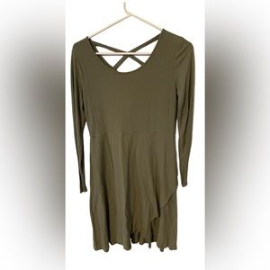 Olive green cross back size XL dress.